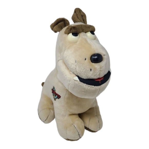 Tyco Toys Vintage Tyco 986 Tuffies Big Mean Bulldog Puppy 17 Plush